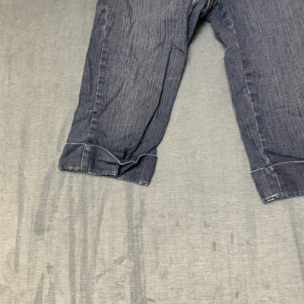 Levi's Perfectly Slimming Capri Jeans Womens 8P Blue Denim Dark Wash Stretch